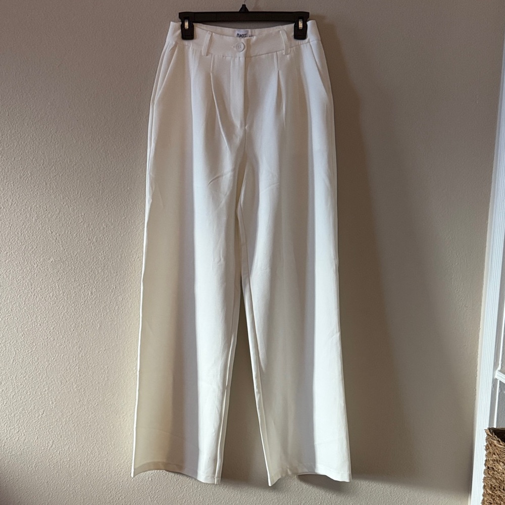 Princess Polly Cream Women's Trousers